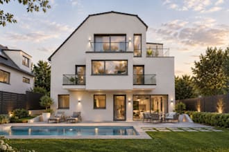 create photorealistic exterior 3d renderings