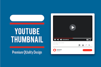 design catchy youtube thumbnail
