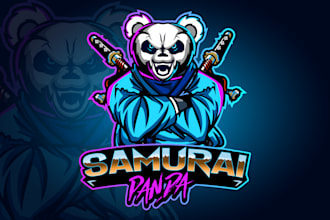 do unique cartoon or mascot logo for twitch, esports, gaming