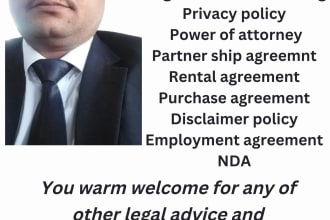 draft legal notice, replies, power of attorney, claim letter