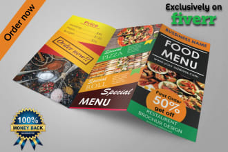create an attractive bifold or trifold brochure design