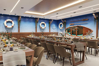 commercial interior design and animation