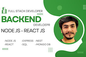 make frontend in react, next js and backend in node js