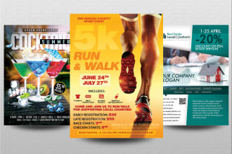 design  flyer brochure, banner, leaflet with in 6 hours