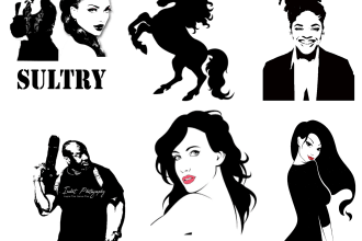 make an silhouette logo of your image within 1 hour
