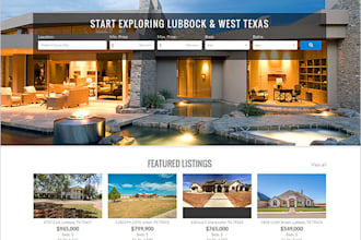 develop idx support cheap real estate  word press website
