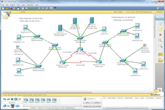 do cisco packet  tracer and gns3 labs in hour