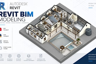 create accurate revit bim models from PDF, cad, sketches or point clouds