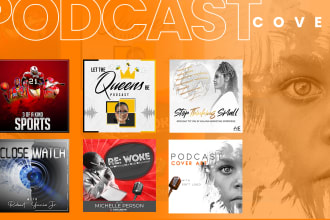 design stunning podcast cover art