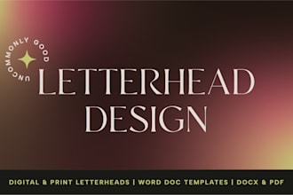 design you a custom letterhead
