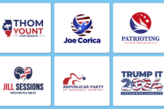 do modern political logo for election campaign