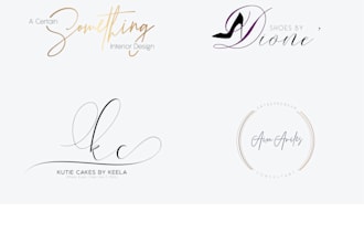 design hand drawn signature logo