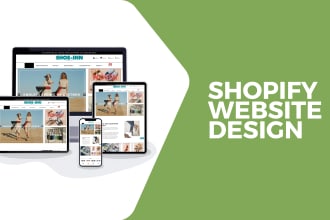 build shopify website design dropshipping store