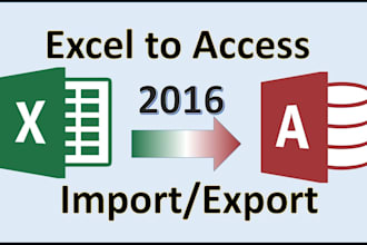 convert excel to access database