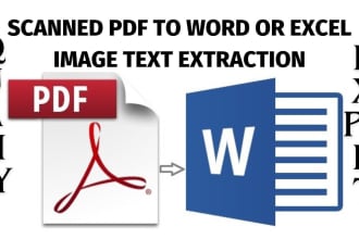 convert scanned PDF to word