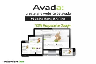 install and customize any website with avada theme