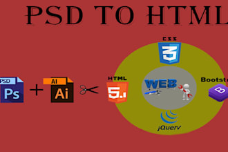 convert psd to responsive html