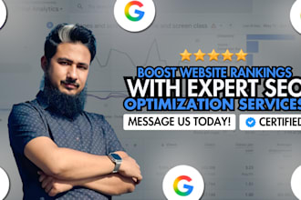 do complete SEO optimization for google first page ranking