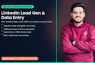 do linkedin lead generation,data entry and internet research