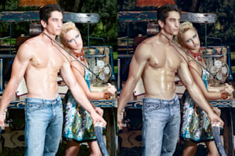 do fashion photo retouching and photoshop editing