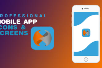 design mobile apps, icons, and splash screens for ios and android