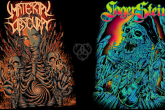 can draw high quality dark art for tees,poster,cover album and anything