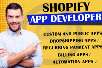 create professional shopify app and shopify API integration