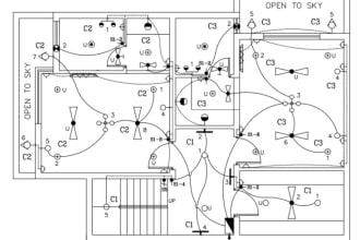 draw electrical floor plan layout