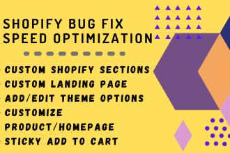 fix shopify issue or customize your shopify store