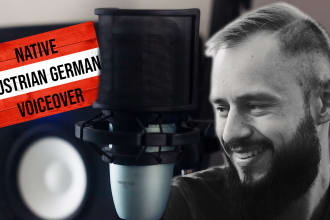 do an austrian german or english voice over