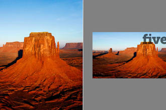 rezise And Smart Cropping 100 Photos For Your Website Or Photos Galery or ECommerce And Then Adding Your Watermak