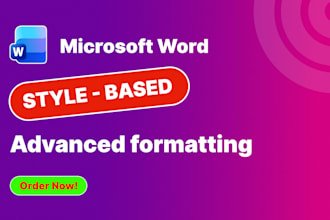 format your word documents using style based formatting