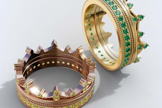 create ring model and render from your idea