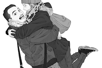 make amazing comic sketch for you