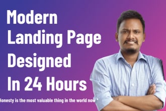 design modern wordpress landing page elementor in 24 hours
