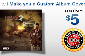 make you a high quality, custom album cover or poster ready for print