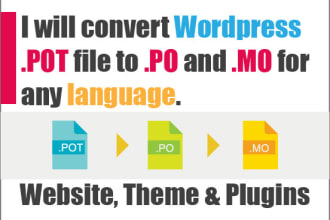 translate wordpress pot file into po and mo with poedit