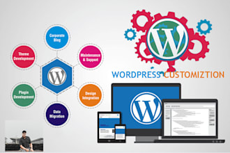 create custom wordpress website and wordpress customization