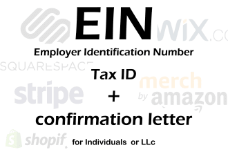 get you your ein and the confirmation letter from the irs