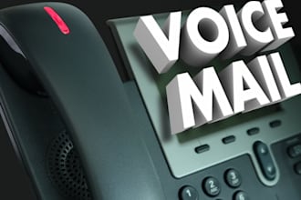 record a professional female phone greeting or voicemail
