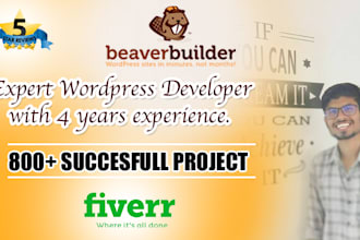 create a responsive wordpress website with beaver builder