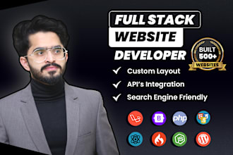 professionally design and develop a complete custom website