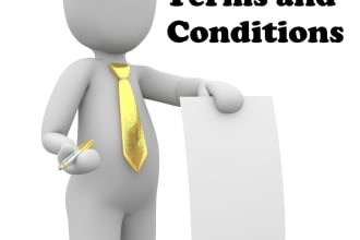 write terms conditions privacy policy disclaimer for you