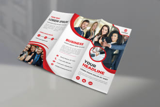 design awesome trifold brochure, bifold, flyers in 24 hours