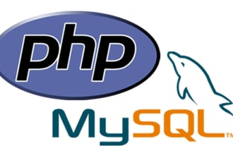 build PHP mysql website and database