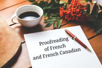 proofread and edit your french or french canadian document