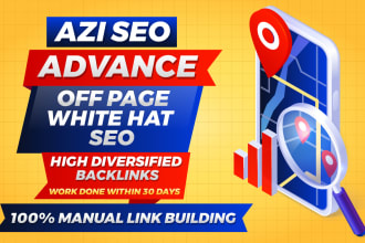 do 100 da 50 offpage SEO diversified mix backlinks