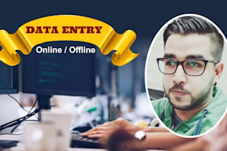 find emails, excel data entry, data cleaning