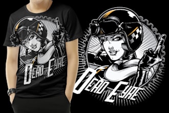 create vintage merch design for street wear