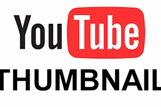 design catchy youtube thumbnail